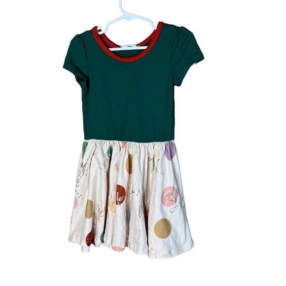 Dot Dot Smile Toddler Girl Christmas Dress - Picture 1 of 8